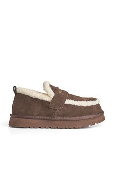 Уггі замшеві жіночі ITTS 9058/Choco/White/Q291-41/B 41 Коричневий