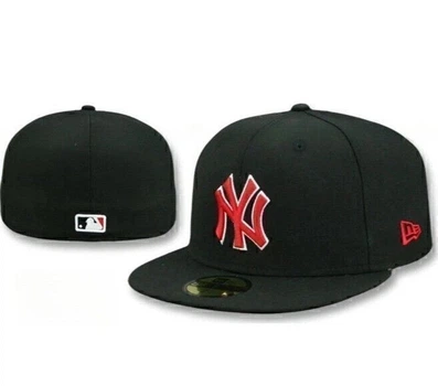 Бейсболка New Era New York Yankees 9FORTY чорно-красно-белая с вышивкой, повседневная