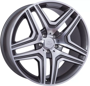 WSP Italy MERCEDES W766 AMG NERO R19 W8,5 PCD5X112 ET60 DIA66,6 ANTHRACITE POLISHED