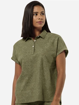 Поло женское Jack Wolfskin Karana Shirt W 1404011-4511 S Зеленое (4064993961058)