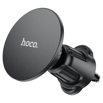 Автомобільний тримач Hoco H12 Fine jade ring magnetic car holder (air outlet) Black
