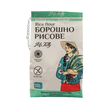 Мука рисовая без глютена "Ms. Tally" 0.5 кг
