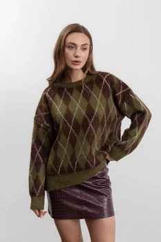 Светр FAMO KOF-4652 Хакі one size One size (KOF-4652)