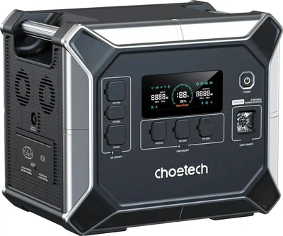 Зарядна станція Choetech 2400 Вт / 2048 Вт⋅год / LiFePO4 (BS067-EU-BKSL)