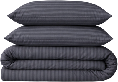 Комплект постільної білизни MirSon Полуторний 143 x 210 17-0601 Stripe Gray Бязь (2200008049072)