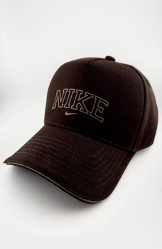 Бейсболка Кепка Тракер NIKE Коричневая Хлопок котон размер S (55-56 см)