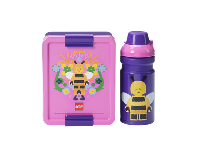 Zestaw lunchowy LEGO Iconic Bee Fioletowy (5711938035365)