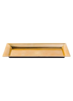 Прямоугольный декоративный поднос 35,5x17x2,5 см золотистый Livarno Home