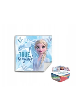 Полотенце прессованное 30х30 см «Эльза» Frozen 2 комбинированное Disney