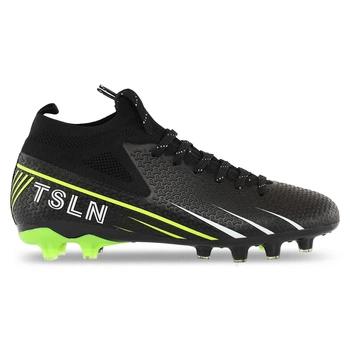 Бутси футбольні дитячі з носком SP-Sport Active 888-1 розмір 40 Black-Neon Green