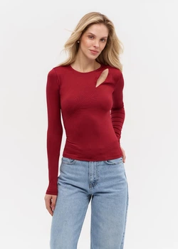 Жіночий лонгслів SOLMAR 3015 S burgundy