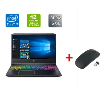 Ігровий ноутбук Б-клас Acer Predator Helios PH315-54 / 15.6" (1920x1080) IPS / Core i7-11800H (8 (16) ядер по 2.3 - 4.6 GHz) / 16 GB DDR4 / 512 GB SSD / GeForce RTX 3060, 6 GB GDDR6, 192-bit / WebCam / Windows 11 б/в + Подарунок Бездротова миша