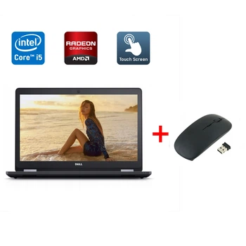 Ноутбук Dell Latitude E5570 / 15.6" (1920x1080) IPS Touch / Intel Core i5-6300U (2 (4) ядра по 2.4 - 3.0 GHz) / 16 GB DDR4 / 256 GB SSD / AMD Radeon R7 M360, 2 GB DDR3, 64-bit / WebCam / Windows 10 б/у + Подарок Беспроводная мышь / USB