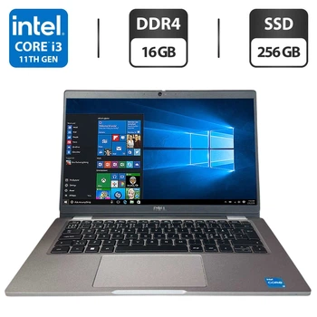 Ультрабук Dell Latitude 5320 / 13.3" (1920x1080) IPS / Intel Core i3-1125G4 (4 (8) ядра по 4.7 GHz) / 16 GB DDR4 / 256 GB SSD / Intel Iris X Graphics / WebCam б/у