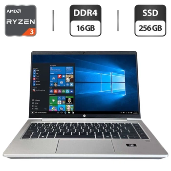 Ультрабук HP ProBook 445 G9 / 14" (1920x1080) IPS / AMD Ryzen 3 5425U (4 (8) ядра по 2.7 - 4.1 GHz) / 16 GB DDR4 / 256 GB SSD / AMD Radeon Vega 6 Graphics / WebCam б/у