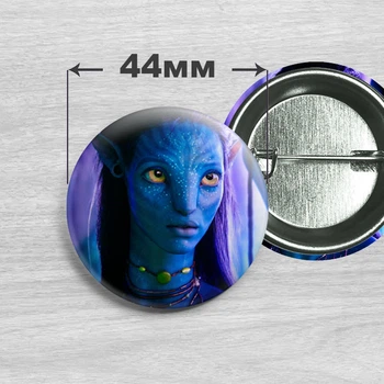 Значок Нейтири из фильма Аватар / Avatar. №2. 44мм