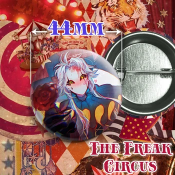 Значок Пьеро из игры The Freak Circus. №23. 44мм