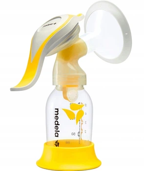 Молоковідсмоктувач механічний Medela 2-фазний на одну грудь 150 мл (7612367073547)