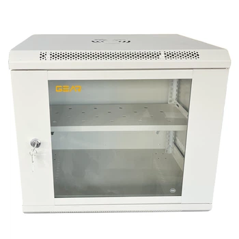 Шафа настінна GEAR 9U 19" 600x600x450 мм, + полка 19", grey (GWMSN-9U-600-600G)