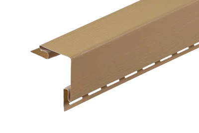 Планка сайдинга ПВХ FaSiding наружный угол Standard/BlockHouse Арахис 3.05 м