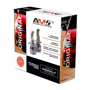 LED лампа (за 1 шт., від 2 шт.) AMS ORIGINAL-F HIR2 5500K CANBUS