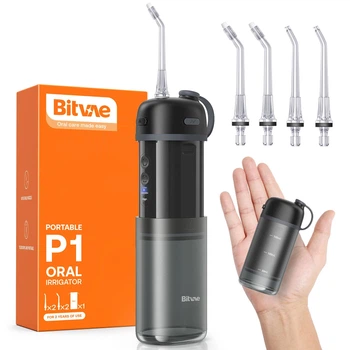 Електричний іригатор для зубів Bitvae P1, у фірмовому чохлі, чорний