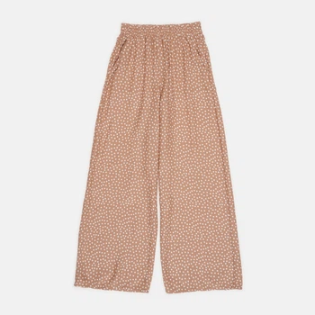 Брюки H&M 146см бежевый цветы 171010733612