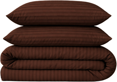 Комплект постельного белья MirSon Полуторный 143х210 см 17-0617&nbsp;Stripe&nbsp;Brown Бязь (2200008202729)