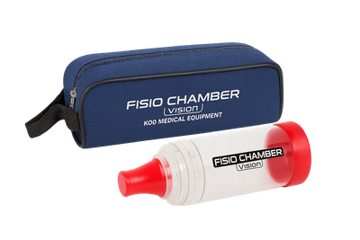 Спейсер (інгаляційна камера) Fisio Chamber Vision PLUS без маски з чохлом для зберігання (розмір стандарт) KM-1020В