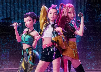 Фотопазл 29*20 см А4 120 елементів Huntrix K-Pop demon hunters (#1076-П)