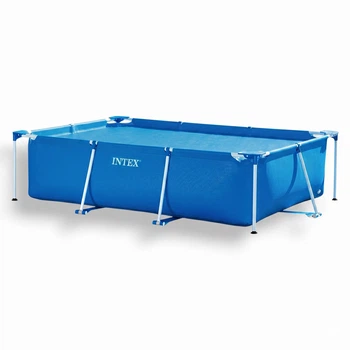 Каркасный прямоугольный бассейн Intex 28273, розміром 450×220×84 см, 7127 л, синий