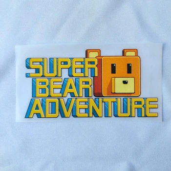 Термонаклейка для одягу Super bear adventure (#1184-ПР)