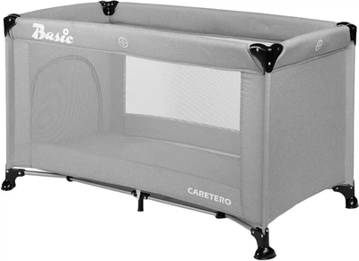 Дорожнє ліжечко Caretero Basic grey 124x65x74 см (5902021526963)