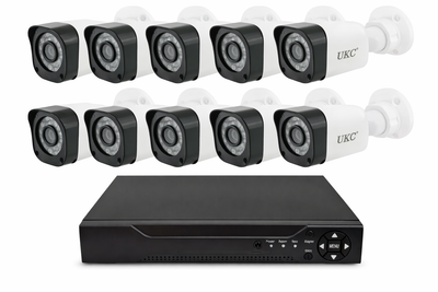 Набор на 8 камер DVR KIT 945 8ch Gibrid / Комплект видеонаблюдения из 8 Wi-Fi камер+регистратор