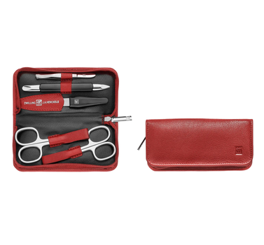 Манікюрний набір Zwilling Classic Inox 5 предметів червоний (4009839426162)