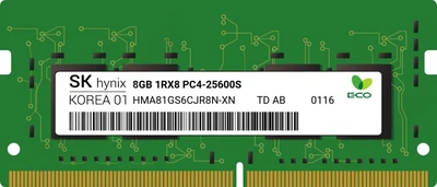 Оперативна пам'ять Hynix SODIMM DDR4-3200 8192MB PC4-25600 (HMA81GS6CJR8N-XN)
