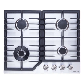 Поверхность газовая на металле PERFELLI DIAMOND MW69C INOX