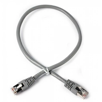 Патч корд Cablexpert FTP кат.6А S/FTP, 50u 0.5м сірий