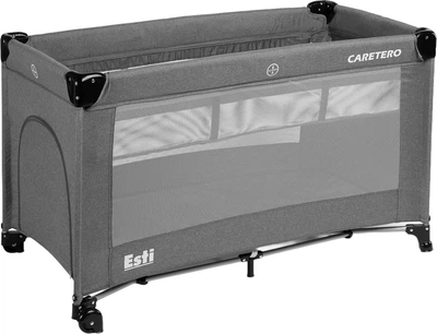 Дорожнє ліжечко Caretero Esti graphite 3в1 126 × 65 × 74 см (5908310386775)