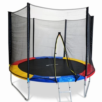 Дитячий вуличний батут з сіткою та драбиною Just Fun 312 см multicolor