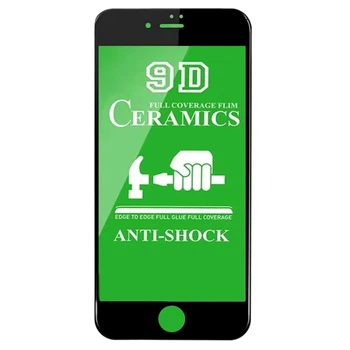 Гибкое защитное стекло Ceramic черного цвета для iPhone 7 8 SE 2020 от Tempered Glass