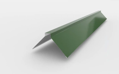 Планка коника ребрового PSM Profile 0,5 мм 2000 мм глянцева Зелена RAL 6002