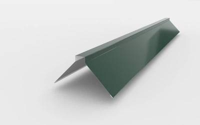 Планка коника ребрового PSM Profile 0,45 мм 2000 мм глянцева Темно-зелена RAL 6005