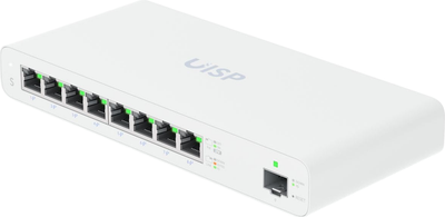 Przełącznik Ubiquiti UISP Switch 8 port 110W PoE budget max. 30W/port (UISP-S)