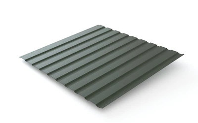 Профнастил PSM Profile ПС-8 0,5 мм 1,207x1,2 м Матовый Хаки RAL 6020