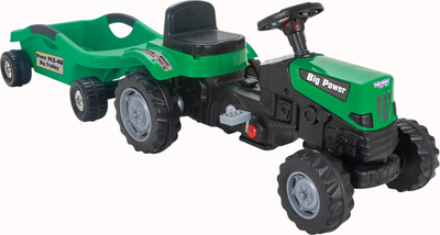Traktor na pedały Woopie Big PowerTrac z Przyczepą XXL (5906280653736)