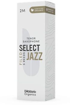 Трости для тенор-саксофона D'Addario Organic Select Jazz - Tenor Sax Filed 2M - 5 Pack