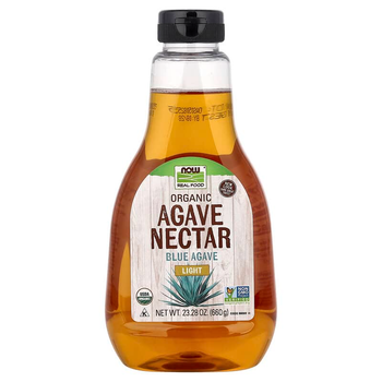 Органический нектар с агавы NOW Foods, Real Food "Organic Agave Nectar" натуральный подсластитель, светлый (660 г)
