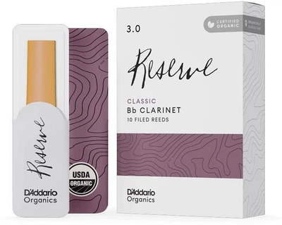 Тростина для кларнета D'Addario Organic Reserve Classic Bb Clarinet #3.0 - (1 шт)