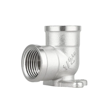 Водорозетка латунна Thermo Alliance Forte 1/2" ВВ (кутник настінний), посилена, нікельована, PN40